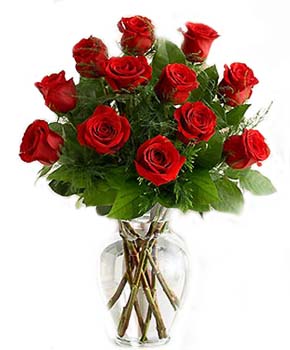 Florero en 12 Rosas Ecuatorianas